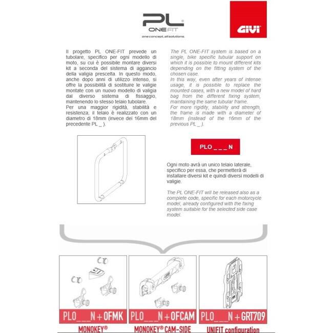 Kit Aggangio Monokey Per Pl One Fit Givi Ofmk